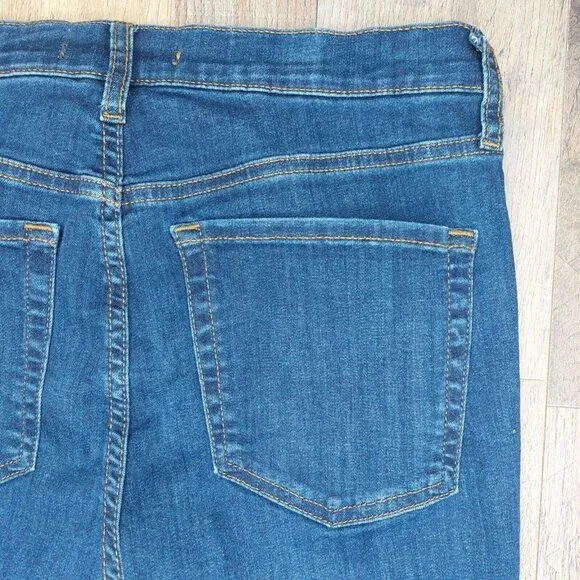 Free People High Rise Stretch Skinny Jeans Sz 30R Dark Wash 61855-16515125 - Picture 11 of 16